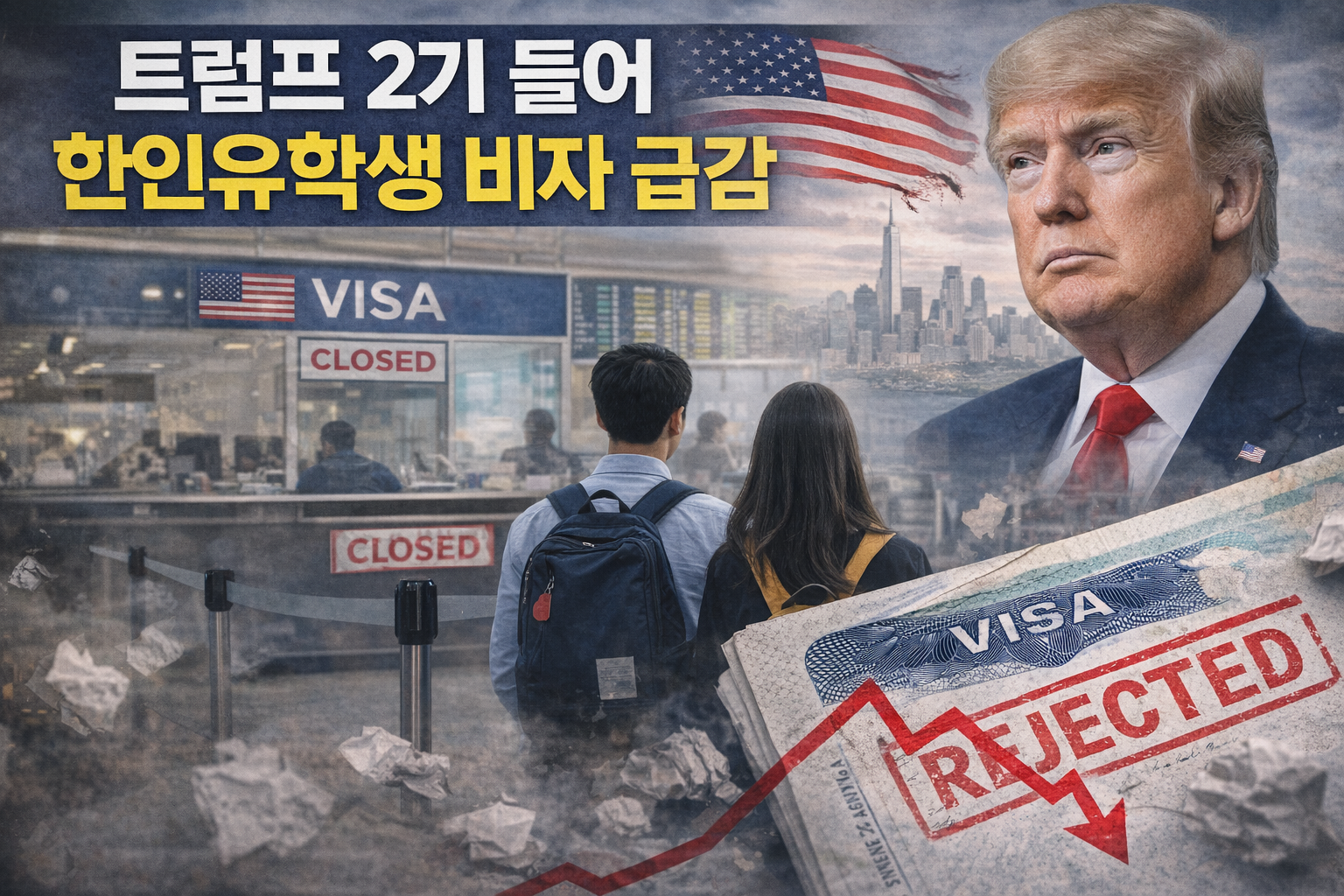트럼프 2기 이후 한인 유학생 비자 발급 감소…최대 20% 줄어